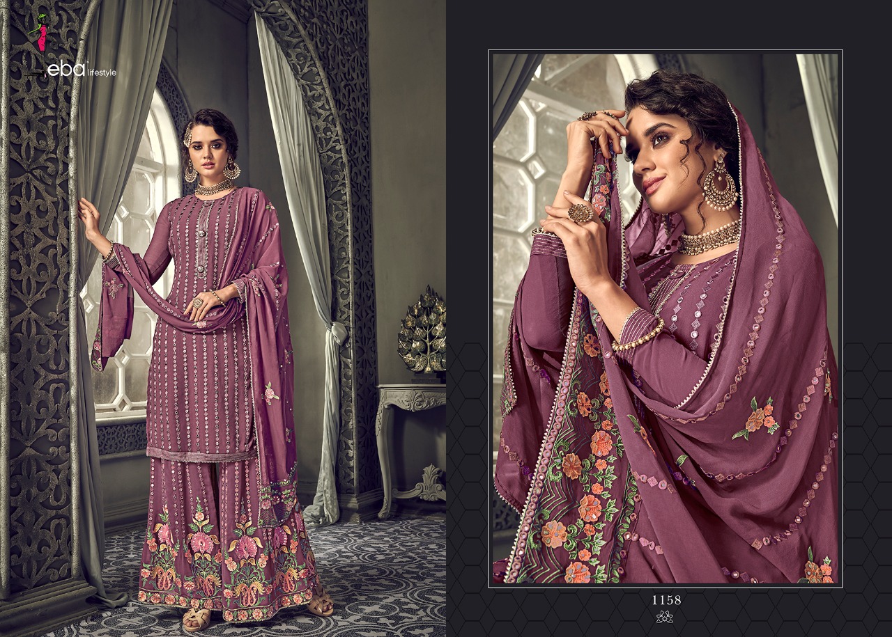 Eba Hurma Vol 30 Georgette Plazzo Stylish Salwar Suit For Summer Wear