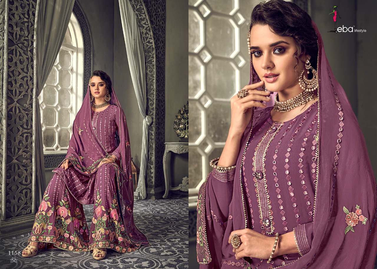 Eba Hurma Vol 30 Georgette Plazzo Stylish Salwar Suit For Summer Wear