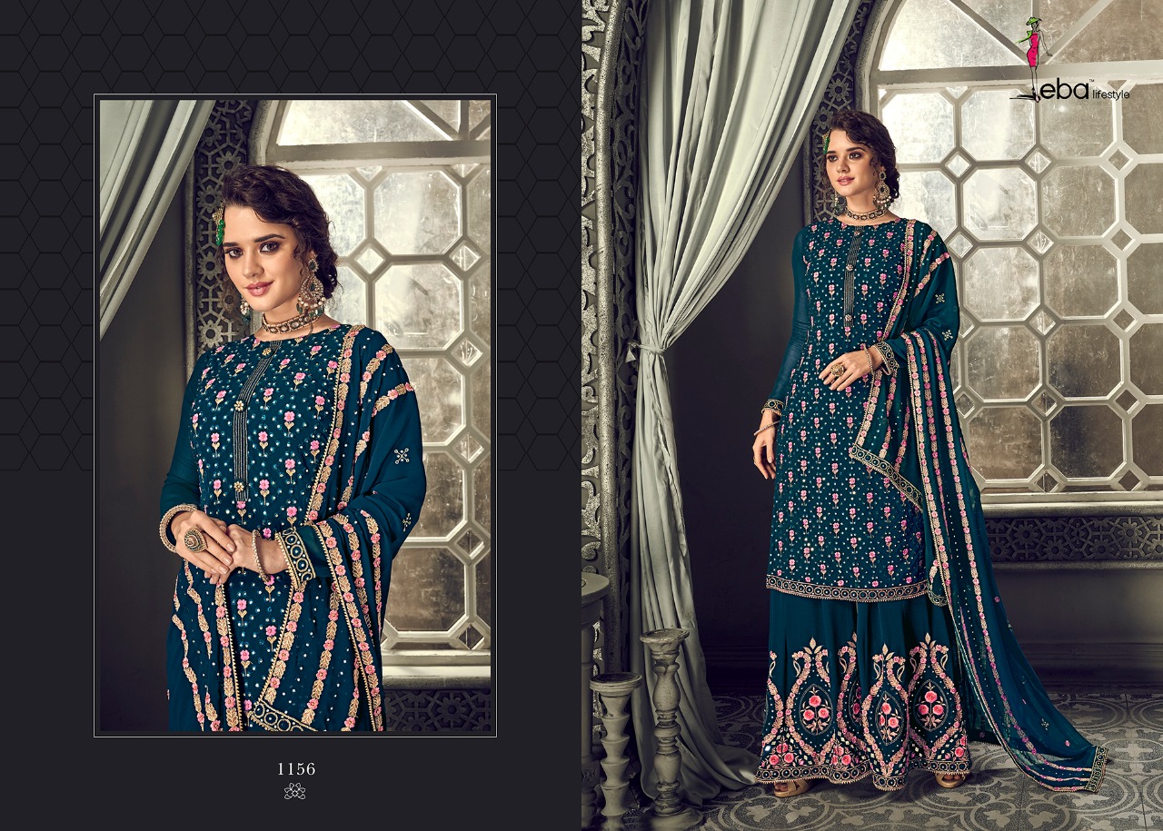 Eba Hurma Vol 30 Georgette Plazzo Stylish Salwar Suit For Summer Wear
