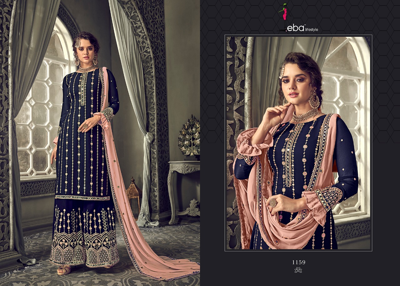 Eba Hurma Vol 30 Georgette Plazzo Stylish Salwar Suit For Summer Wear