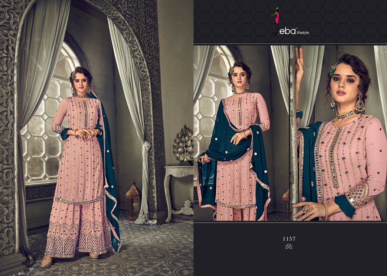 Eba Hurma Vol 30 Georgette Plazzo Stylish Salwar Suit For Summer Wear