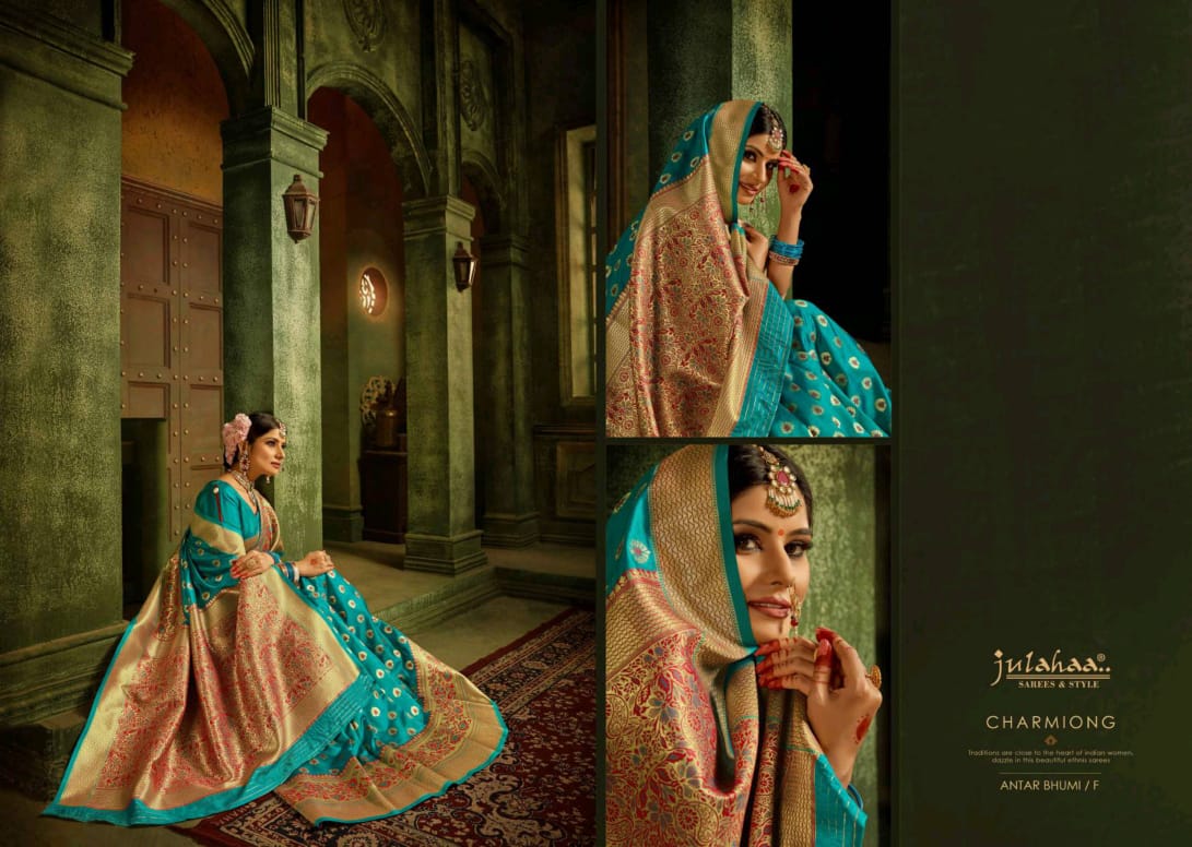 Julahaa Sarees Antar Bhumi Stunning Look Silk Branded Saris Clothing Store
