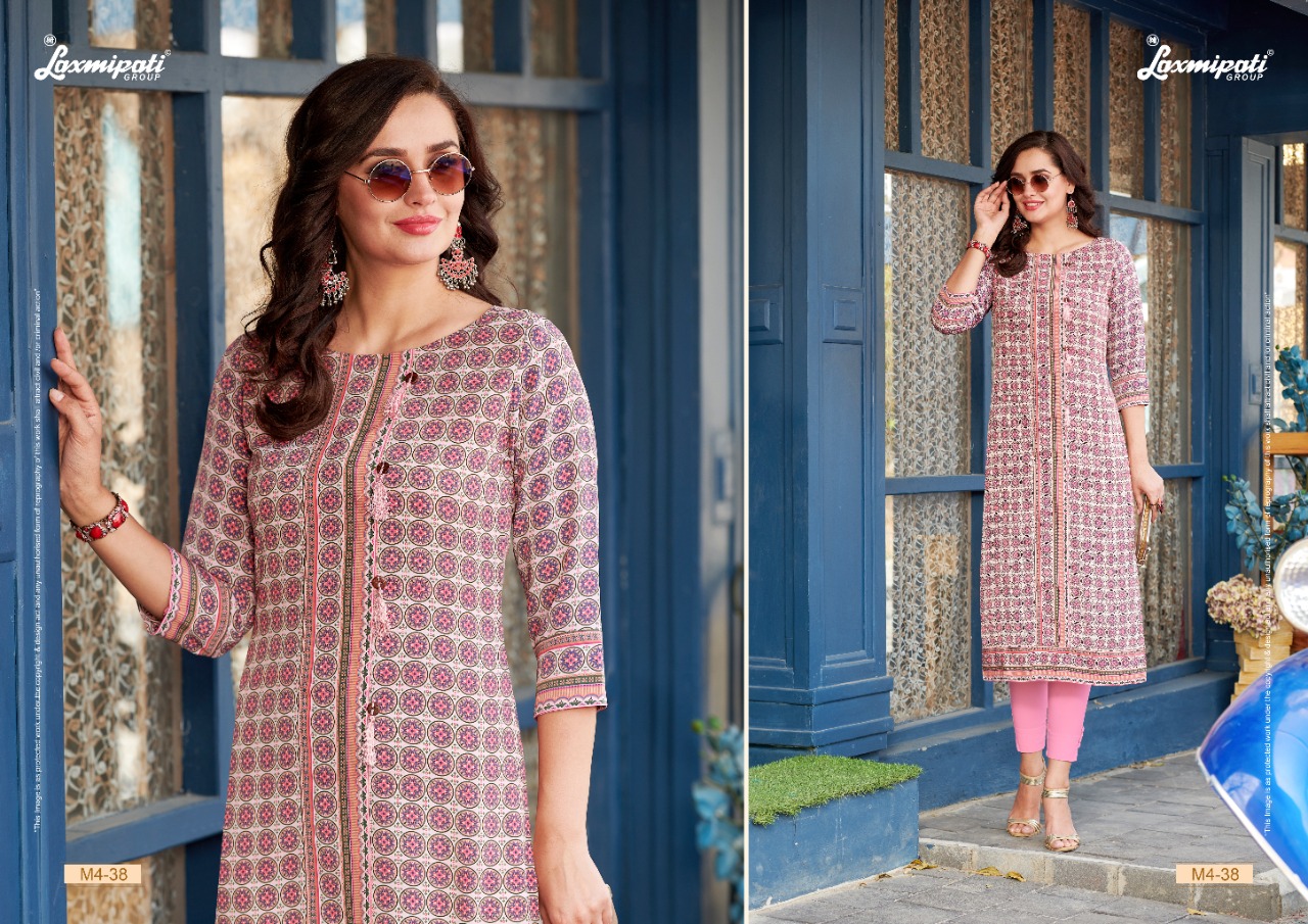 Laxmipati Saree Present Kurti Catalogs By Priyanka Polizanic Crape Kurti Latest Design