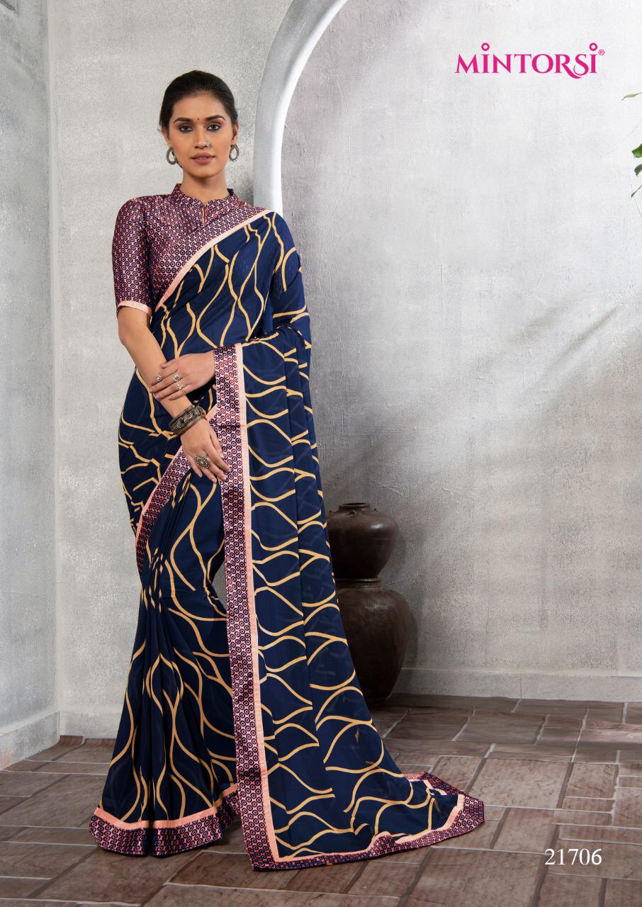 Mintorsi Designer Launch Sally Beauty Weightless With Lace Saree Online Shopping