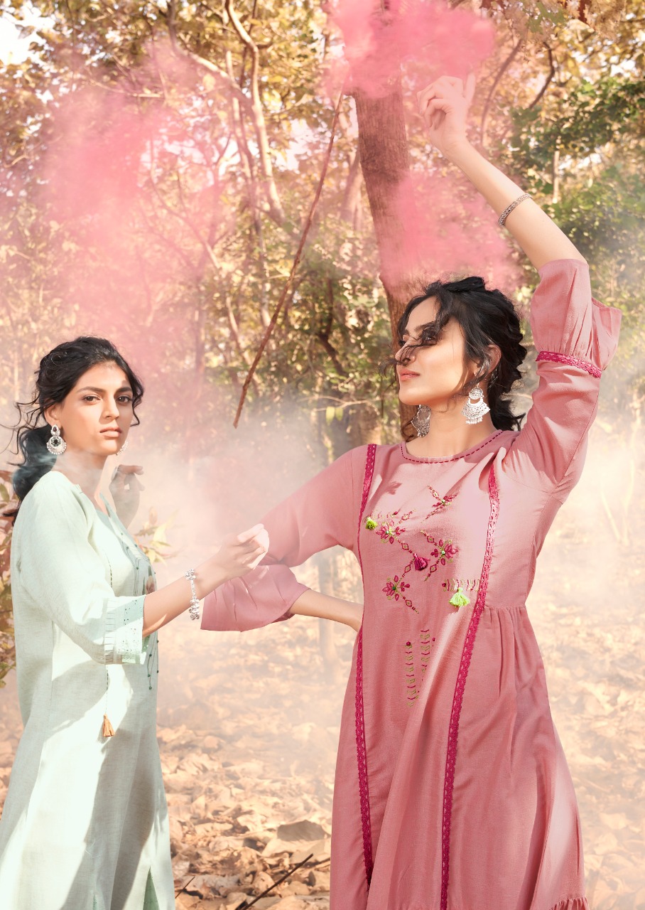 Pheonix Vol 2 By Vink Boutique Style Cotton Readymade Kurtis Wholesaler