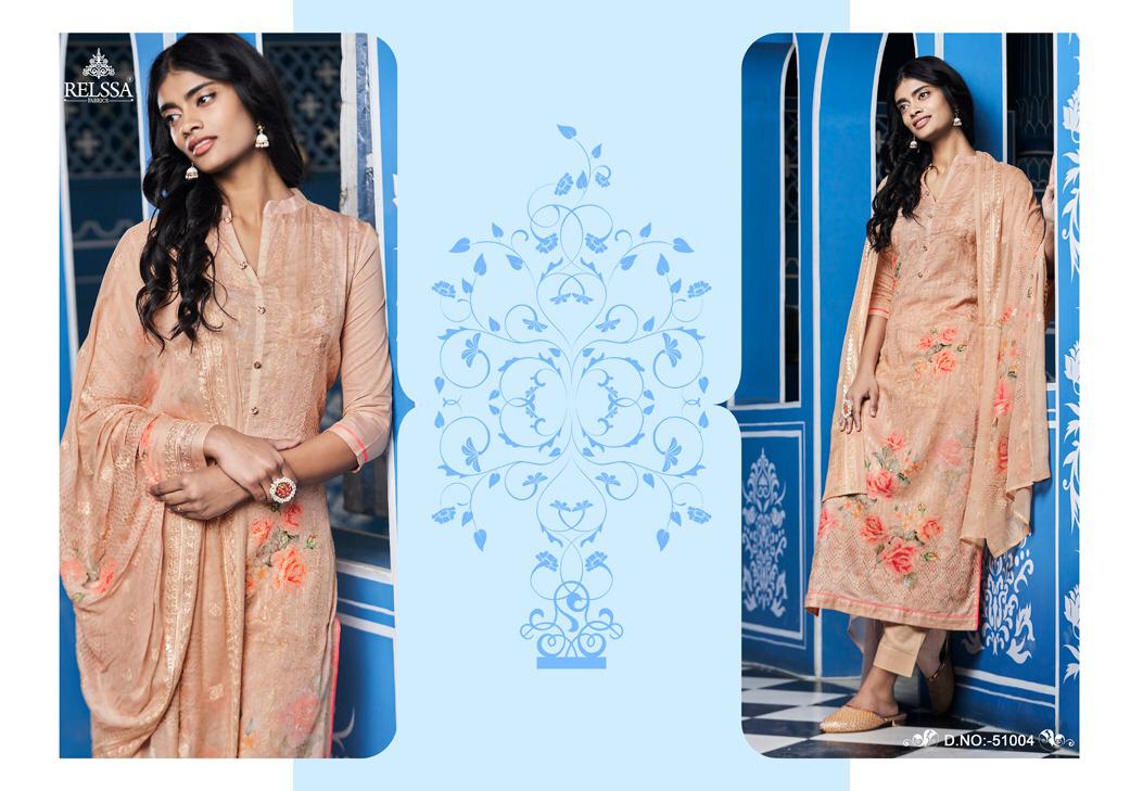 Relssa Launch Archana Superior Cotton Satin Embroidery Heavy Look Salwar Kameez In Surat Market
