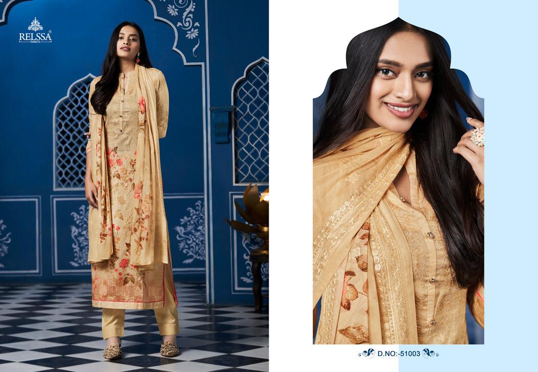 Relssa Launch Archana Superior Cotton Satin Embroidery Heavy Look Salwar Kameez In Surat Market