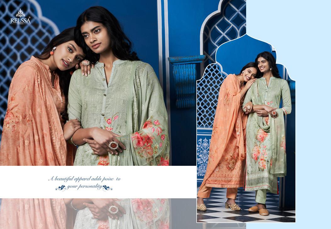 Relssa Launch Archana Superior Cotton Satin Embroidery Heavy Look Salwar Kameez In Surat Market