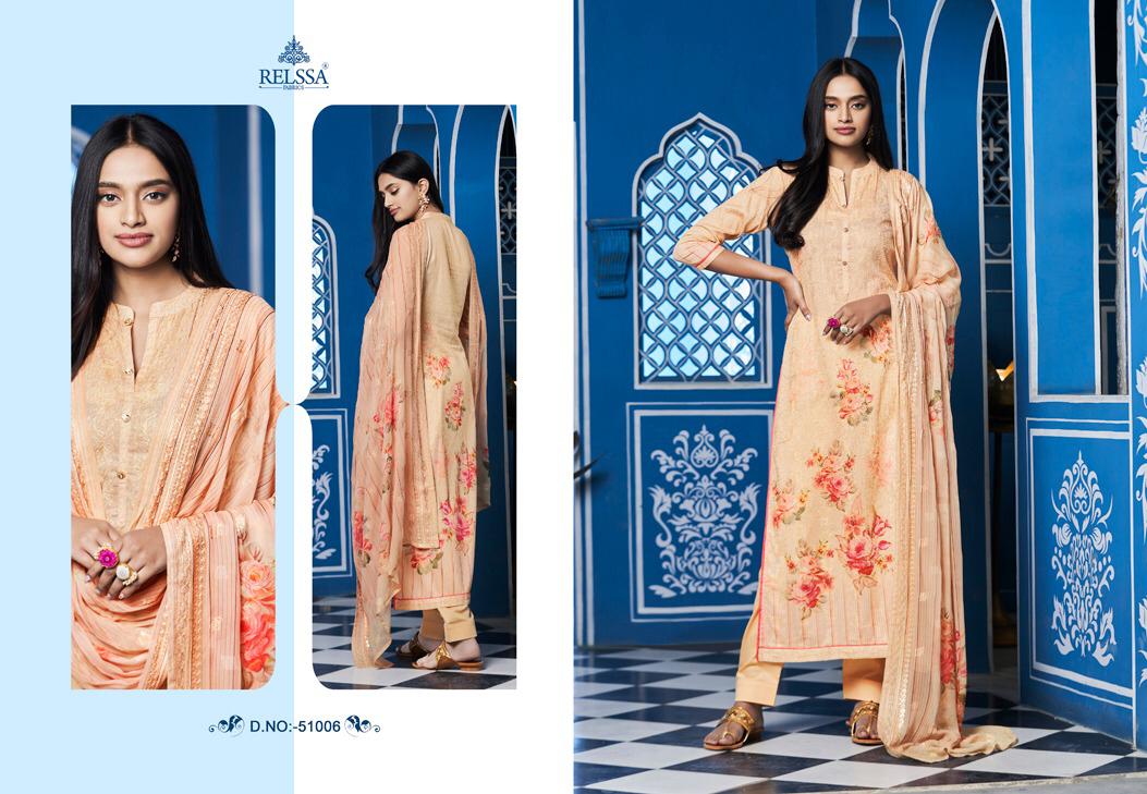 Relssa Launch Archana Superior Cotton Satin Embroidery Heavy Look Salwar Kameez In Surat Market