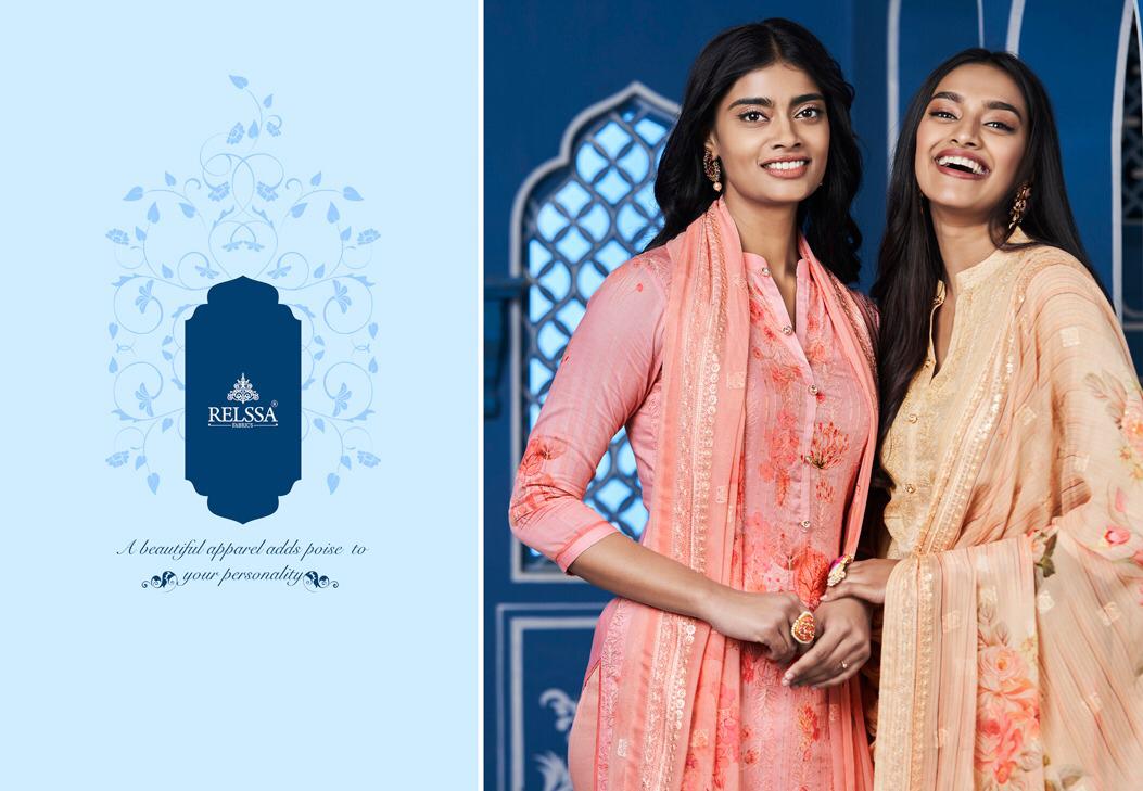 Relssa Launch Archana Superior Cotton Satin Embroidery Heavy Look Salwar Kameez In Surat Market