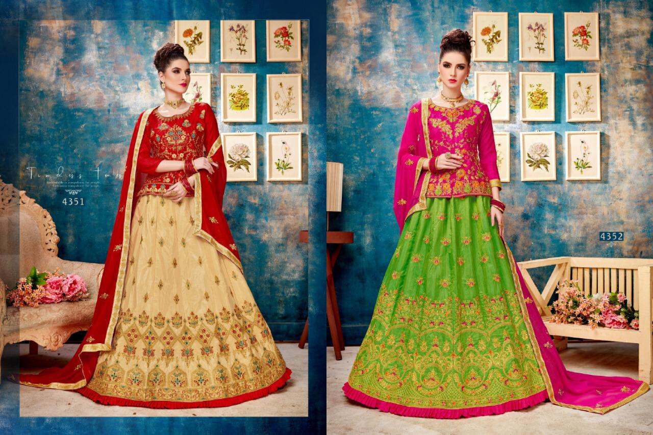 Sanskar Style Baleno Heavy Work Silk Designer Lehenga Online Shopping