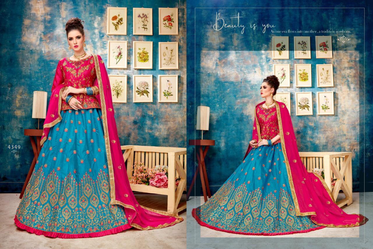 Sanskar Style Baleno Heavy Work Silk Designer Lehenga Online Shopping