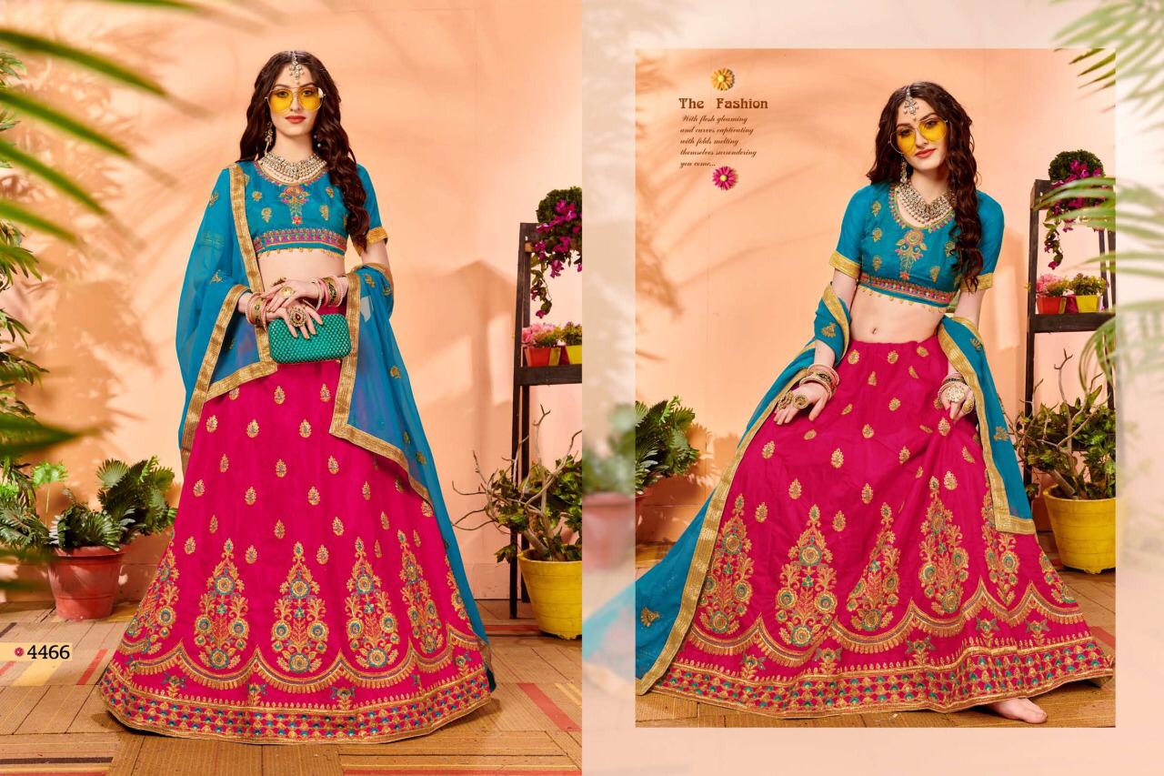 Sanskar Style Volcano Heavy Silk Designer Lehenga At Wholesale Rate In Surat Market