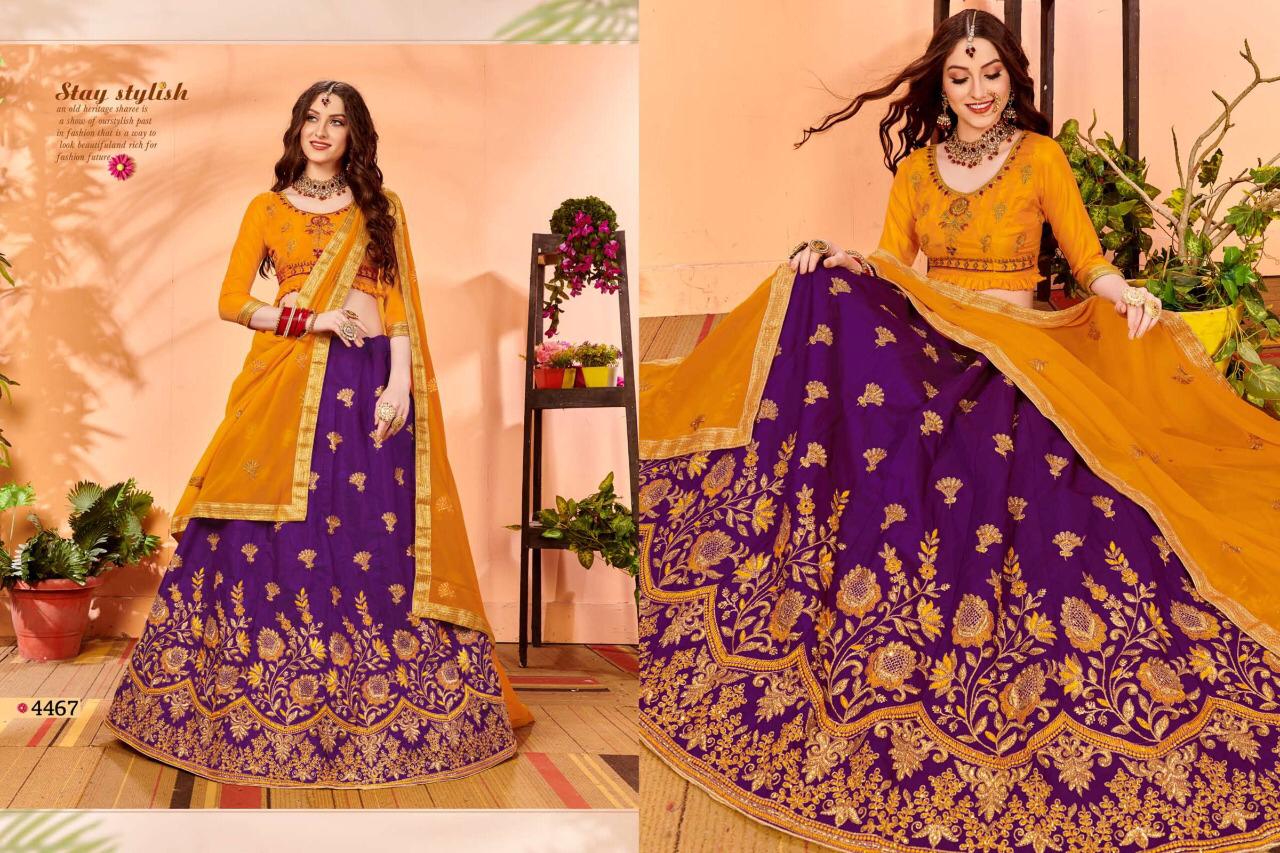 Sanskar Style Volcano Heavy Silk Designer Lehenga At Wholesale Rate In Surat Market