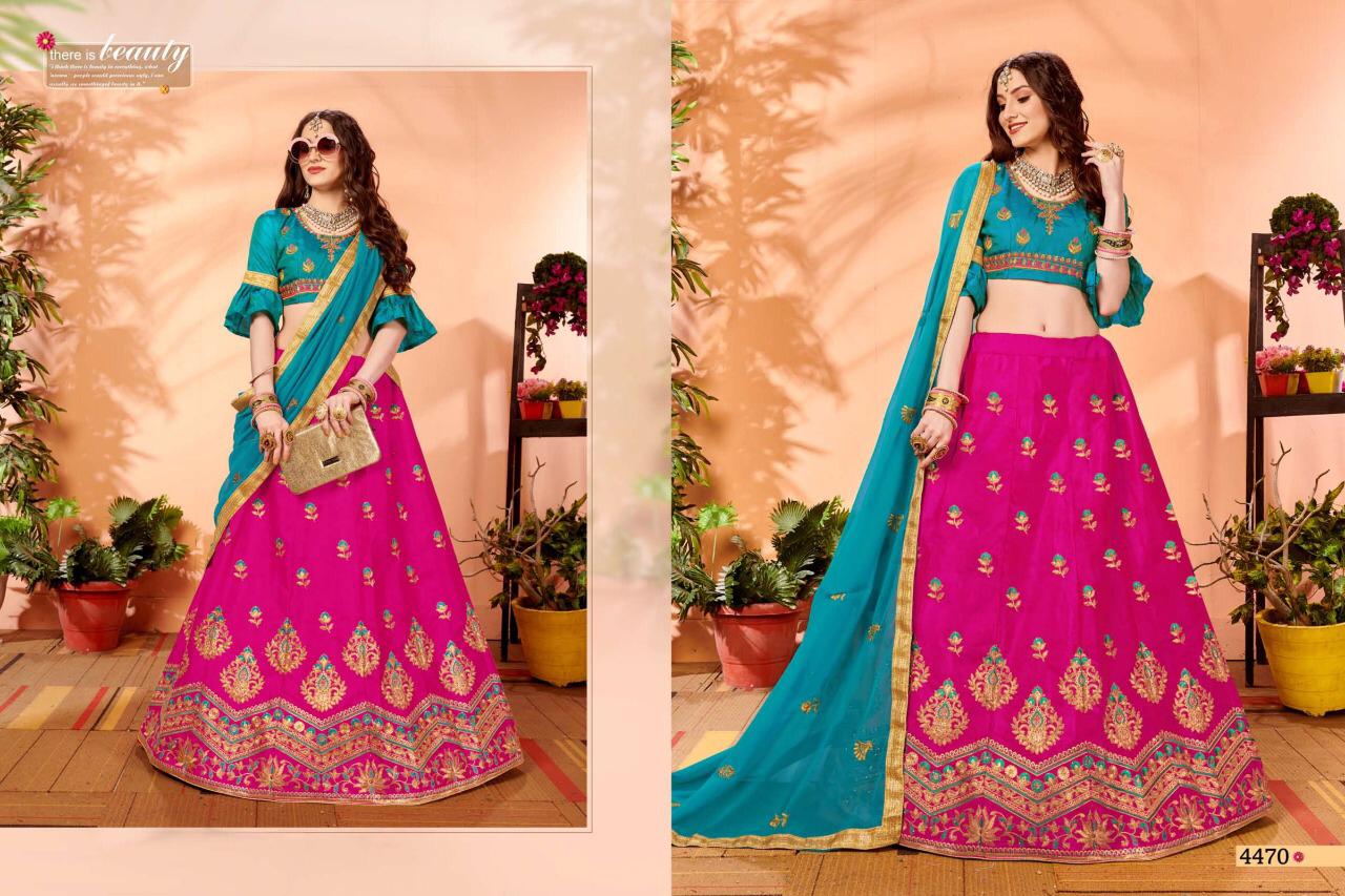 Sanskar Style Volcano Heavy Silk Designer Lehenga At Wholesale Rate In Surat Market