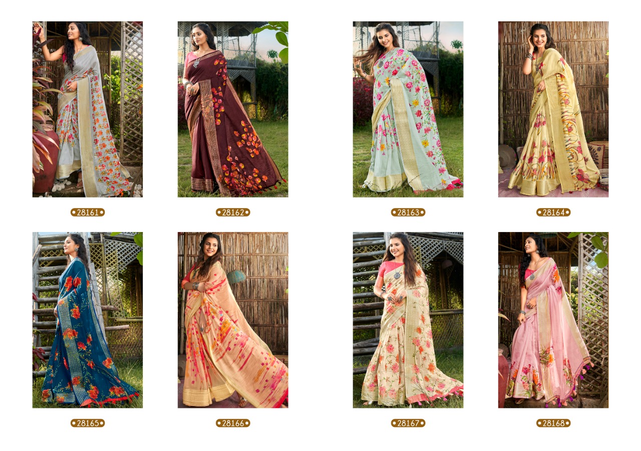 Triveni Launching Lotus Cotton Print Simple Sobar Printed Saree Wholesale Rate In Surat Market