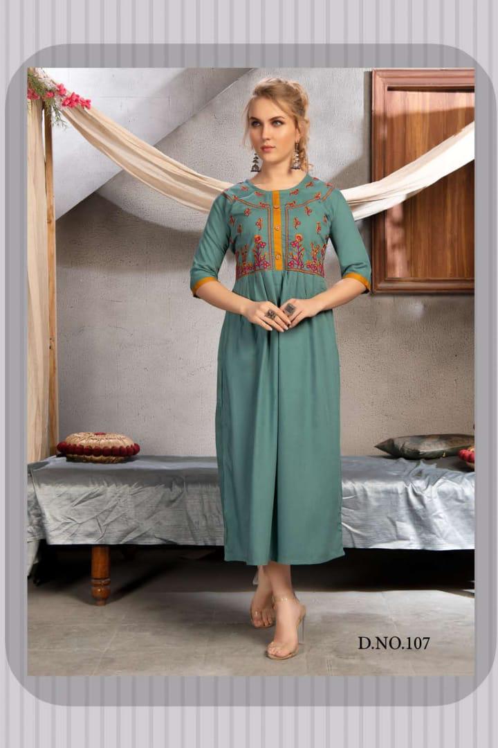 Fashion Talk Saheli Heavy Rayon Slub Casual Wear Top At Best Rate In Surat Market