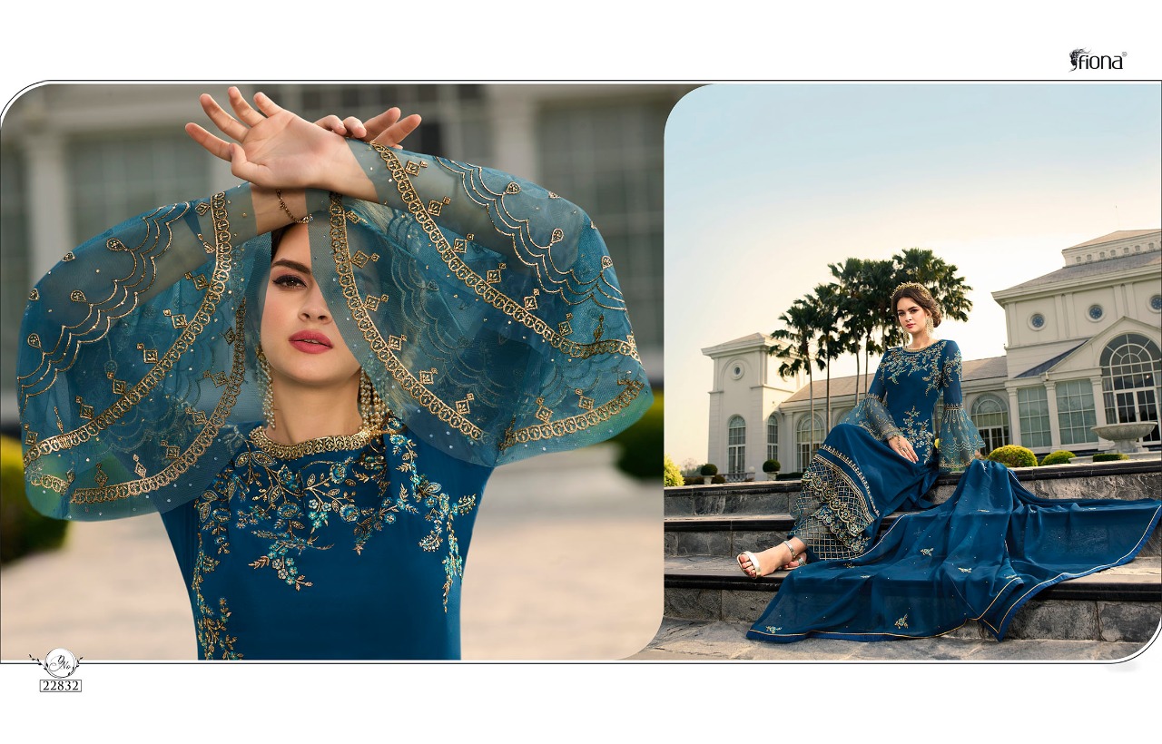 Fiona Navya Vol 2 Georgette With Designer Work 22831-22837 Series Heavy Suits