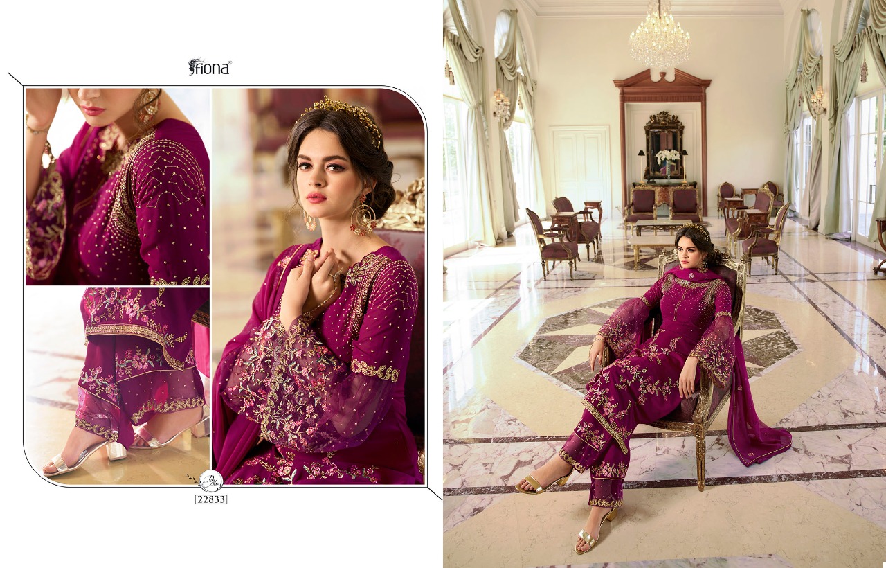 Fiona Navya Vol 2 Georgette With Designer Work 22831-22837 Series Heavy Suits