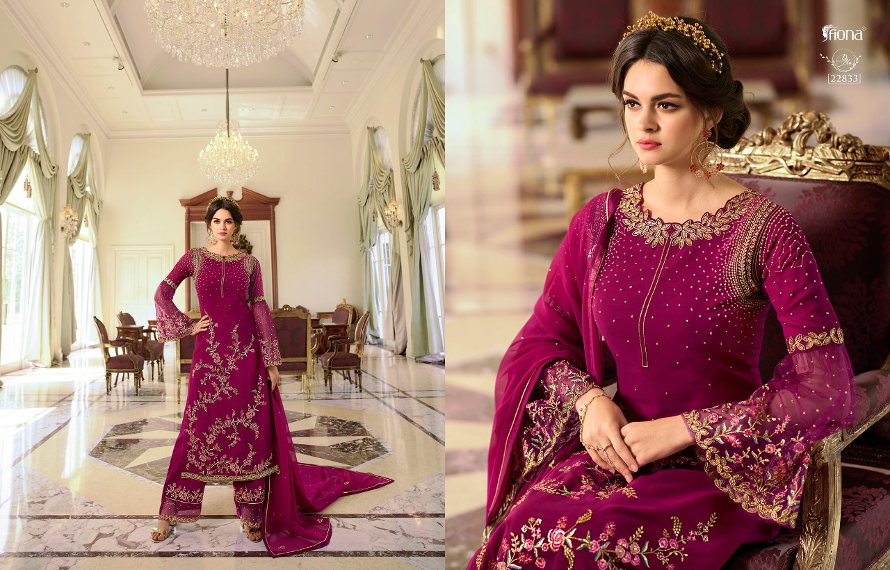 Fiona Navya Vol 2 Georgette With Designer Work 22831-22837 Series Heavy Suits