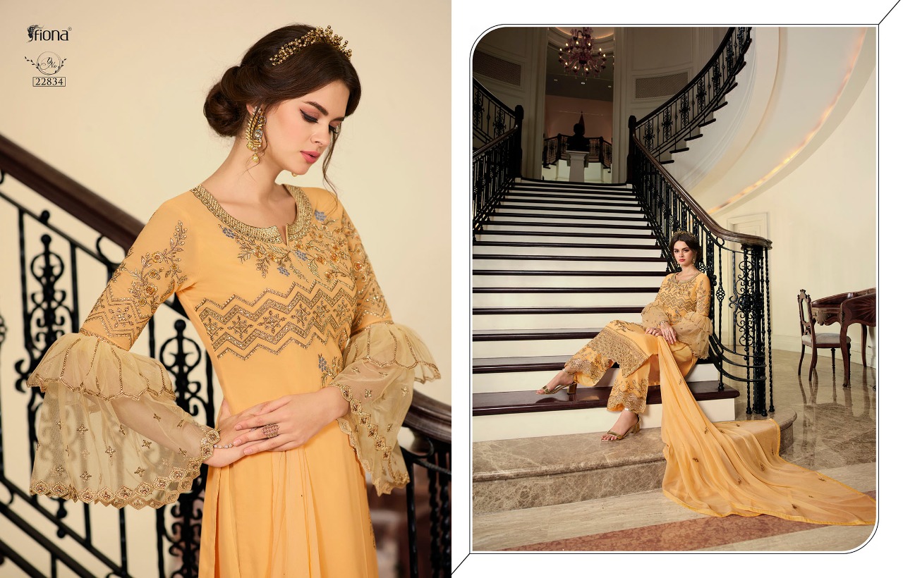 Fiona Navya Vol 2 Georgette With Designer Work 22831-22837 Series Heavy Suits