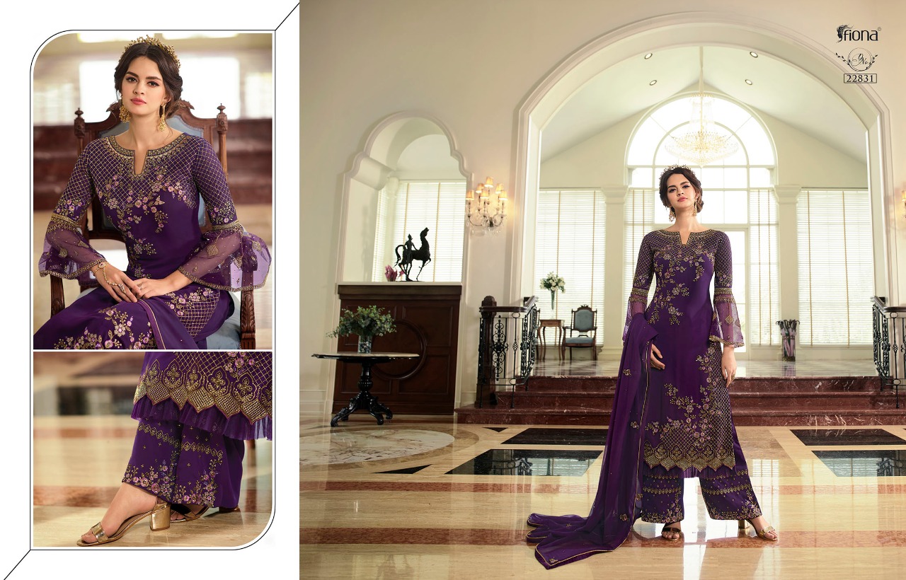 Fiona Navya Vol 2 Georgette With Designer Work 22831-22837 Series Heavy Suits