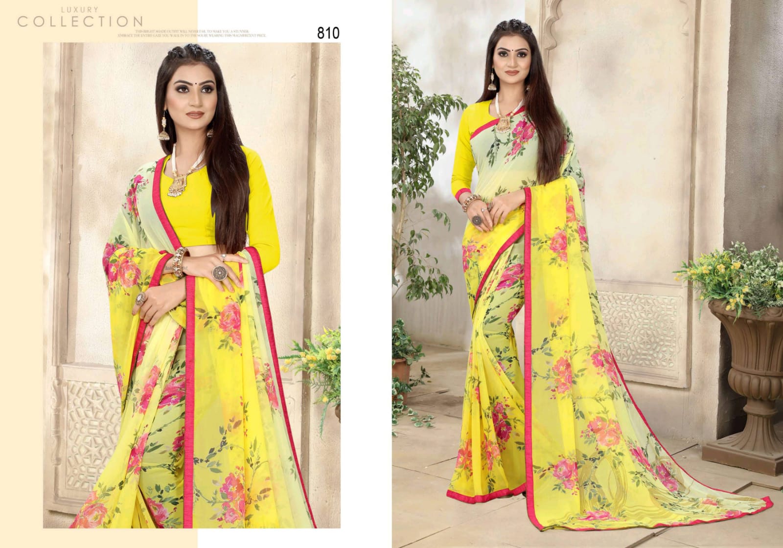 Kaasni Fashion Arrora Vol 4 Weightless With Border Exclusive Design Print Saree