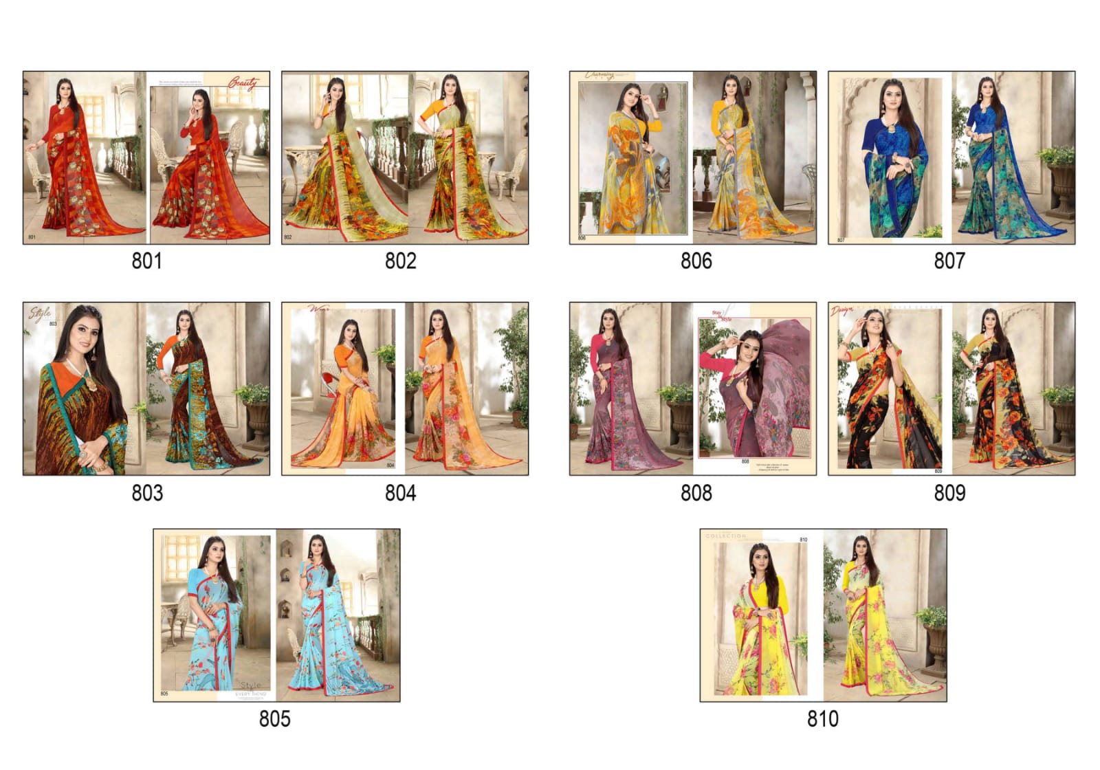 Kaasni Fashion Arrora Vol 4 Weightless With Border Exclusive Design Print Saree