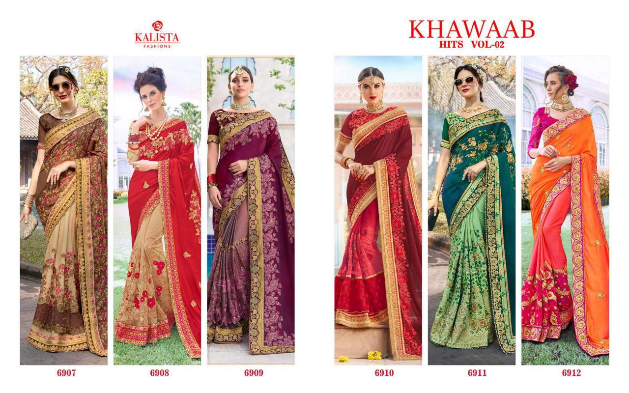 Kalista Khawaab Hits Vol 2 Exclusive Silk Party Wear Sarees