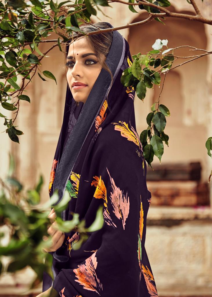 Kashvi Creation Orchid Georgette Printed Ethnic Wear Saree Wholesaler