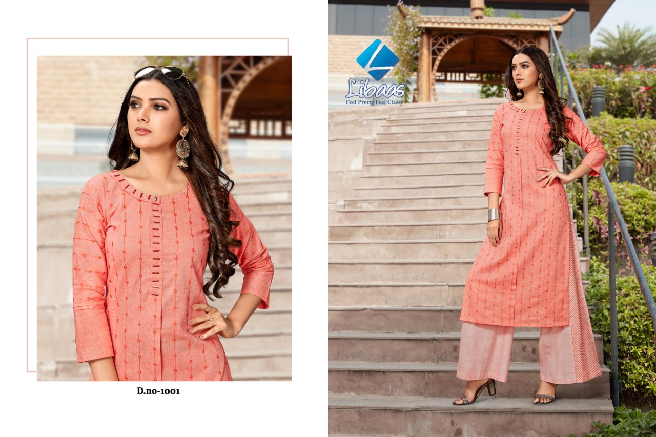 Libaas Coral Cotton Work Top With Bottom At Best Price In Surat Textile Market