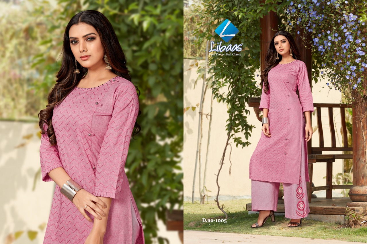 Libaas Coral Cotton Work Top With Bottom At Best Price In Surat Textile Market