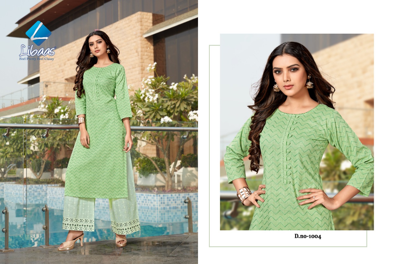 Libaas Coral Cotton Work Top With Bottom At Best Price In Surat Textile Market