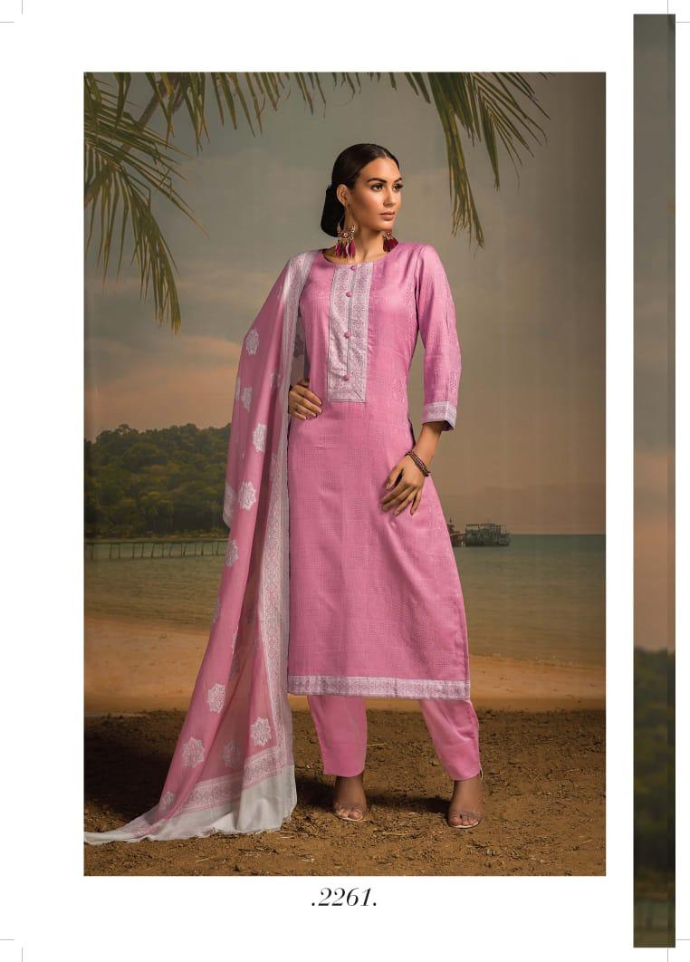 Naariti Present Leher Soft Cotton Jacquard Stylish Look Salwar Kameez In Surat Textile Market