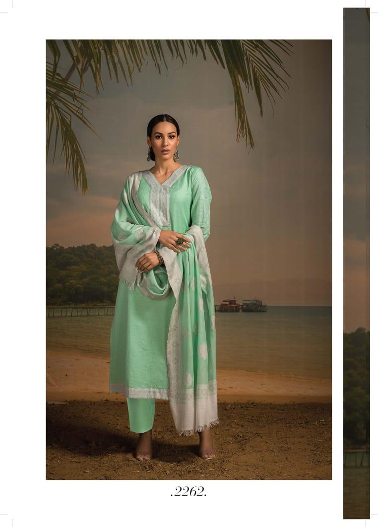 Naariti Present Leher Soft Cotton Jacquard Stylish Look Salwar Kameez In Surat Textile Market