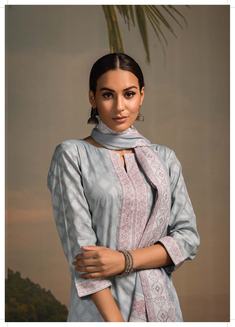 Naariti Present Leher Soft Cotton Jacquard Stylish Look Salwar Kameez In Surat Textile Market