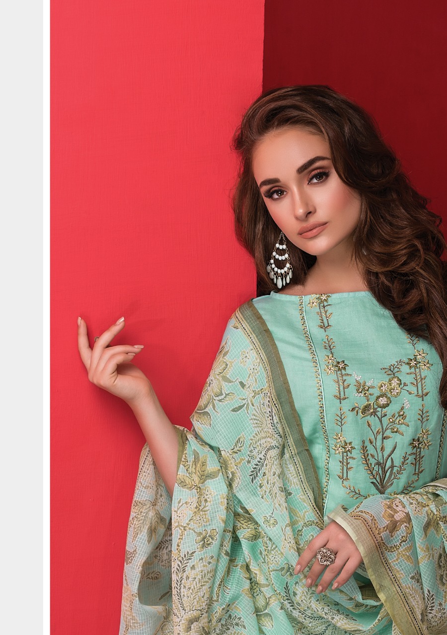 Naariti Presenting Amour Italian Cotton Embroidery Branded Suit Collection