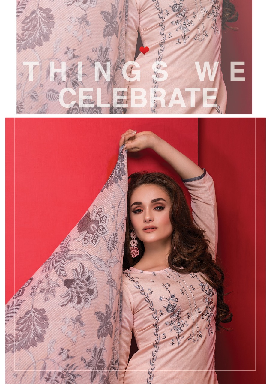 Naariti Presenting Amour Italian Cotton Embroidery Branded Suit Collection