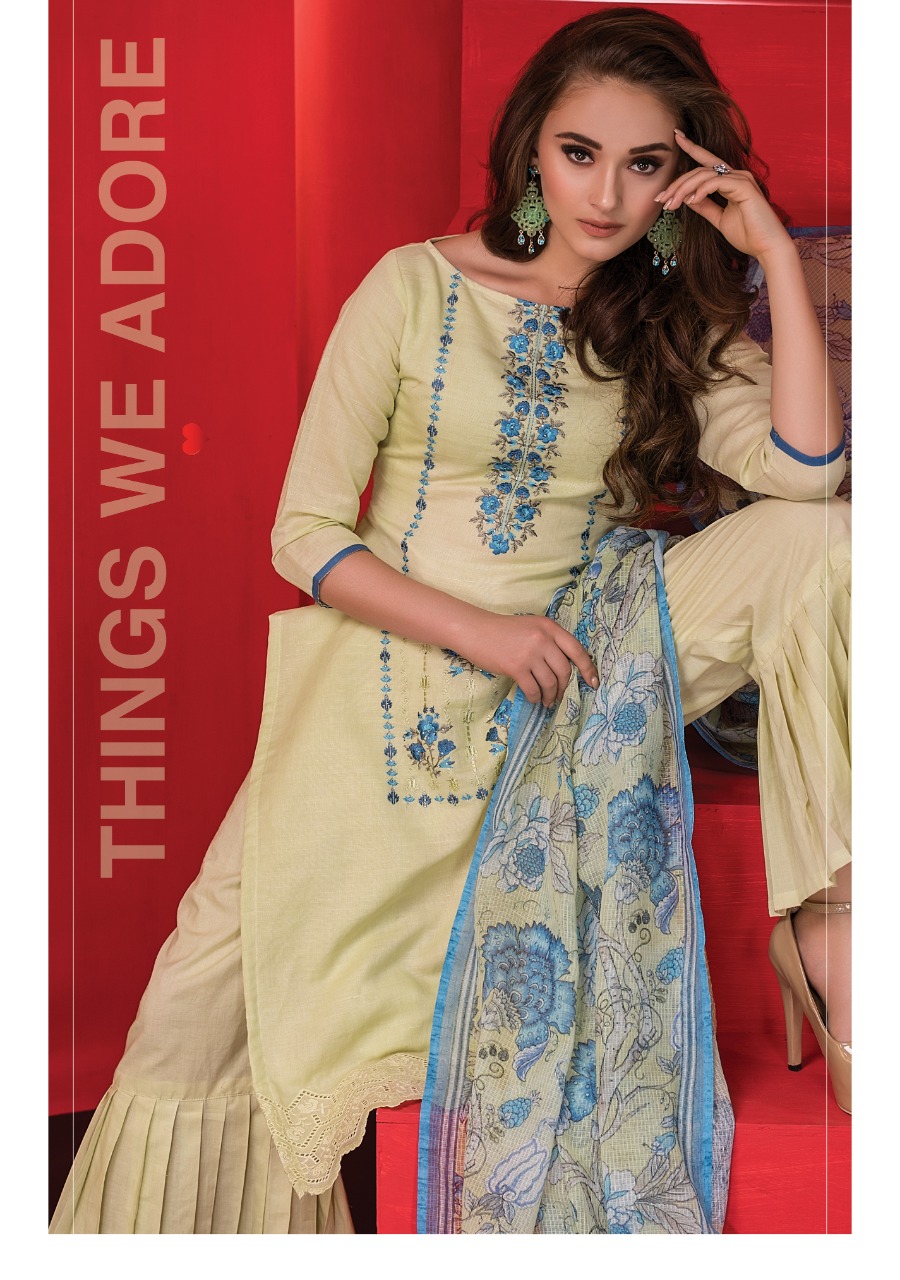 Naariti Presenting Amour Italian Cotton Embroidery Branded Suit Collection