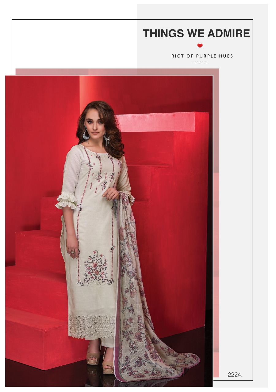 Naariti Presenting Amour Italian Cotton Embroidery Branded Suit Collection