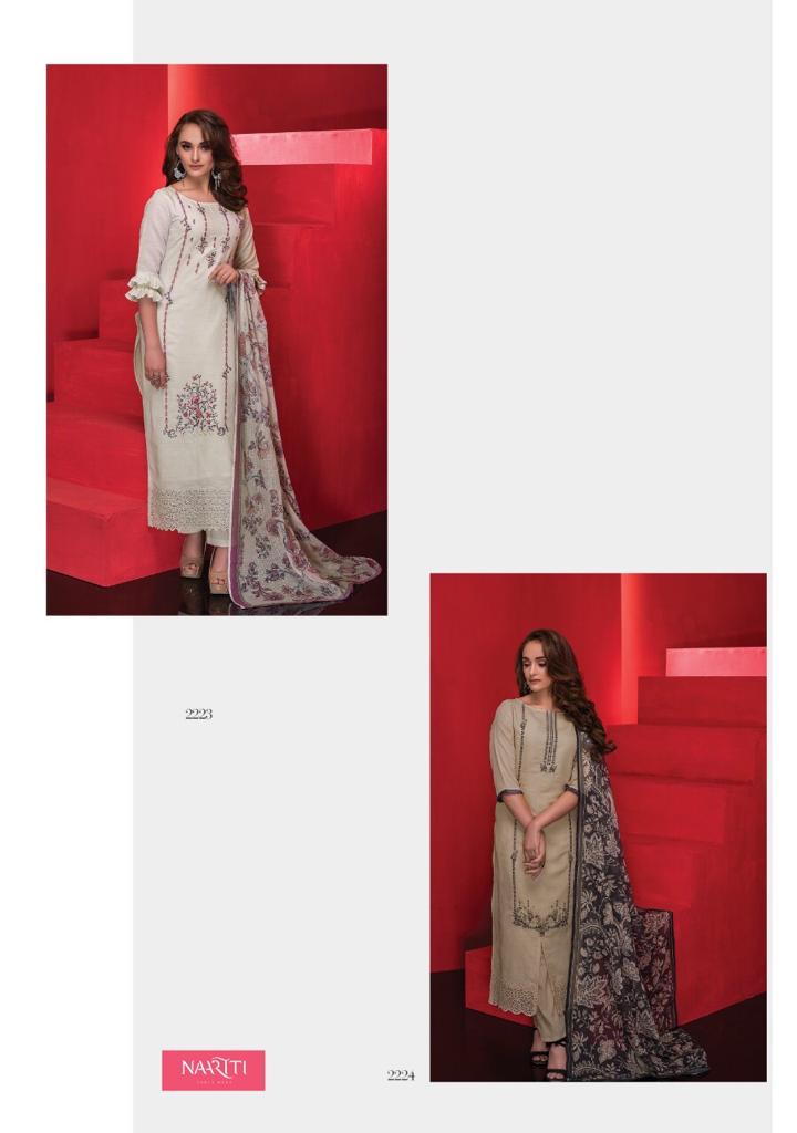 Naariti Presenting Amour Italian Cotton Embroidery Branded Suit Collection