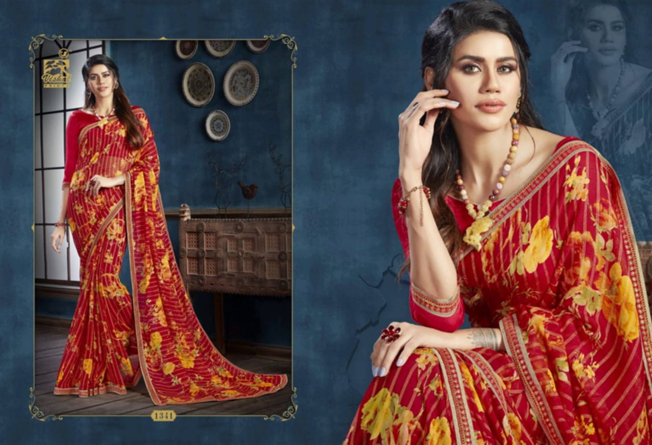 Nayaab By Vishal Prints 1323-1346 Series Fancy Saree Online Shopping In India