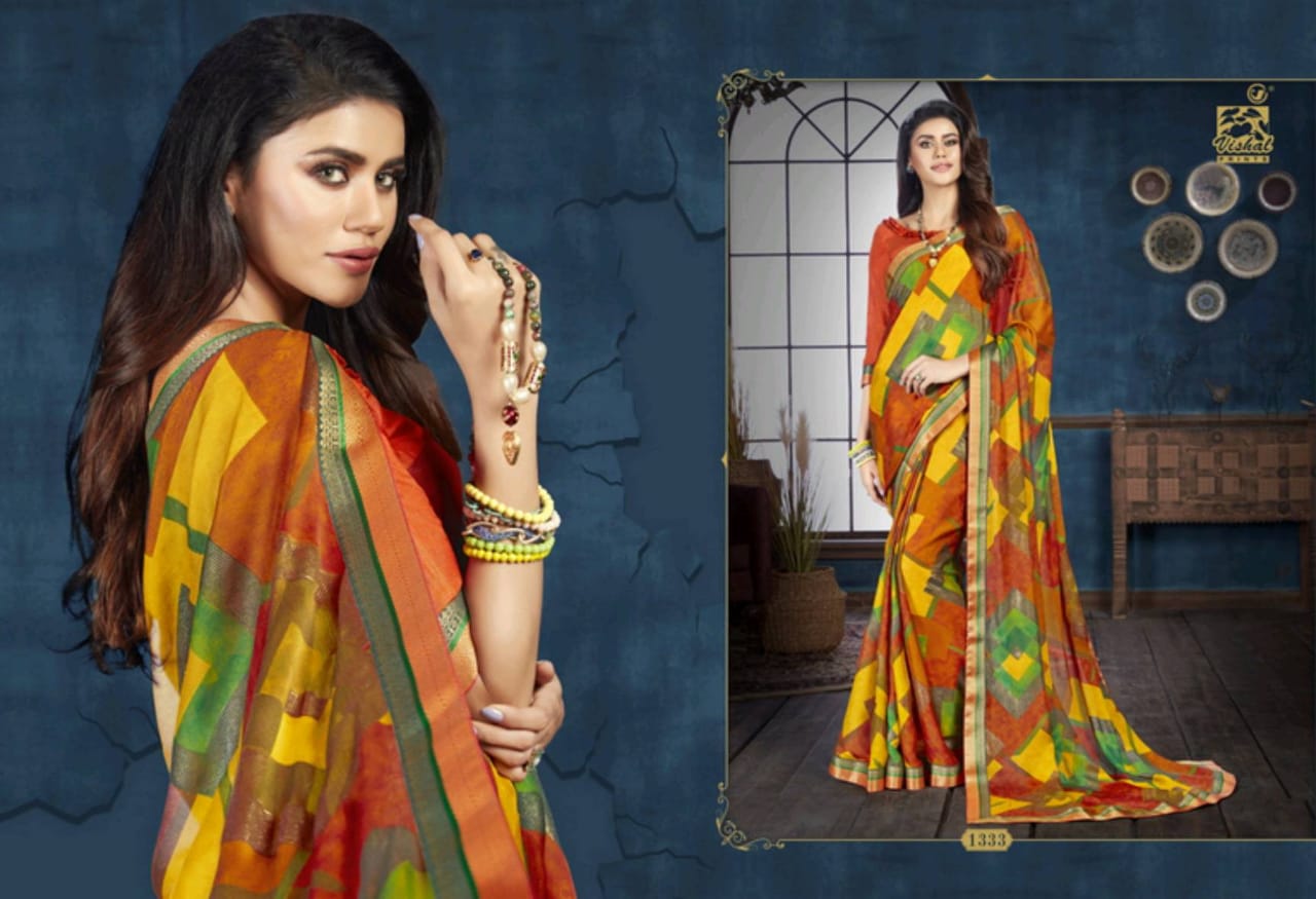 Nayaab By Vishal Prints 1323-1346 Series Fancy Saree Online Shopping In India