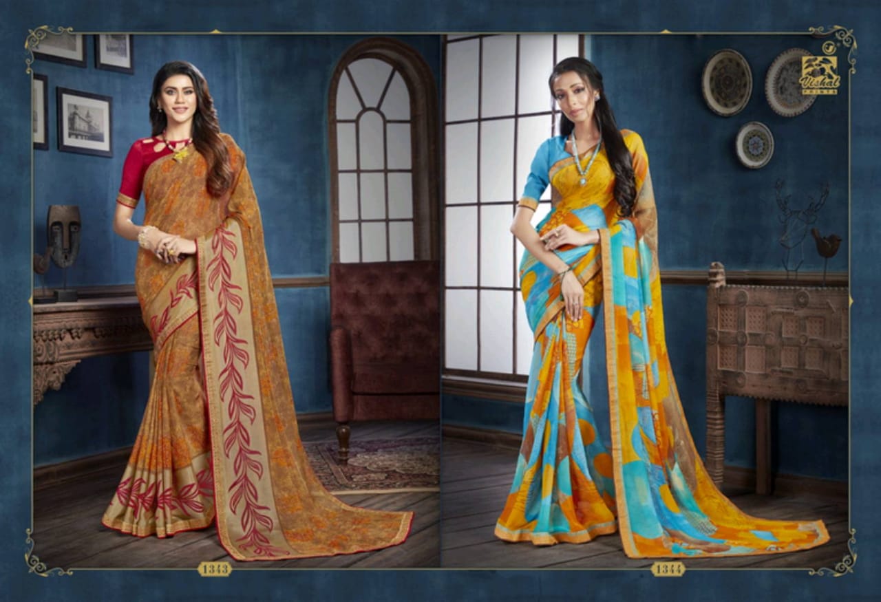 Nayaab By Vishal Prints 1323-1346 Series Fancy Saree Online Shopping In India