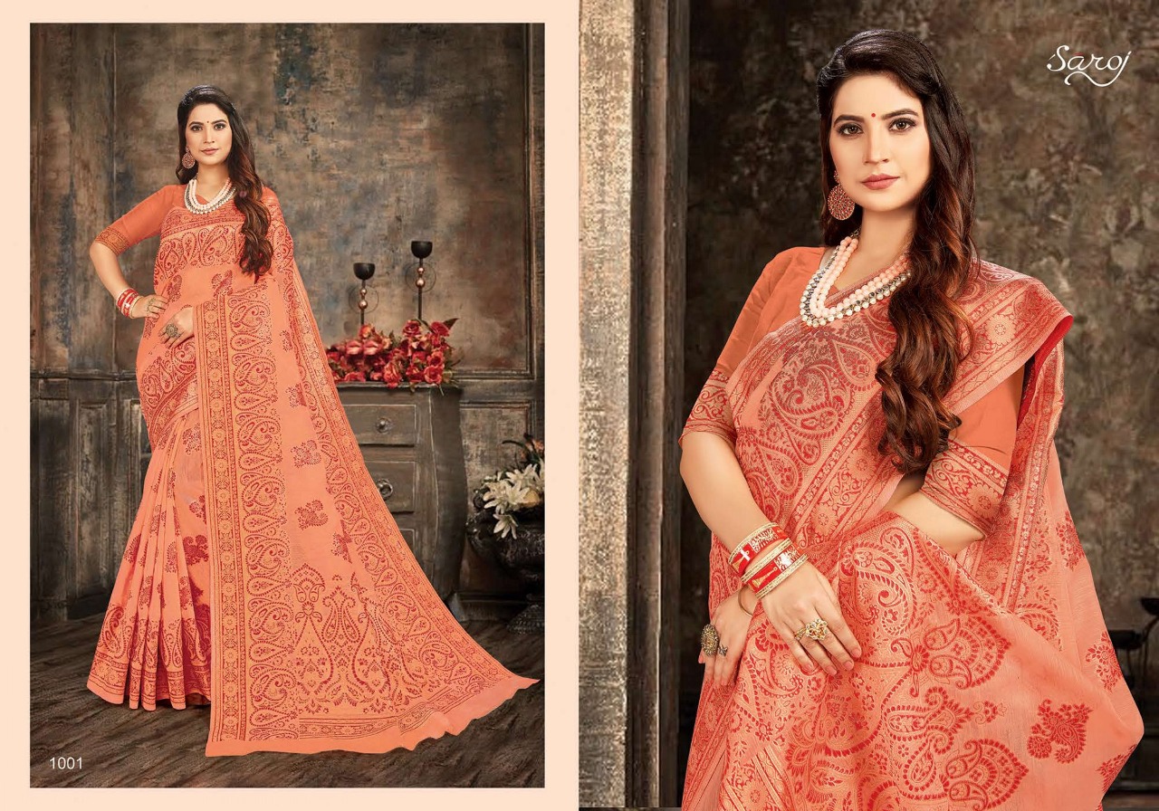 Rajvanshi By Saroj Cotton Silk Ethnic Wear Latest Saree Supplier In Surat Market