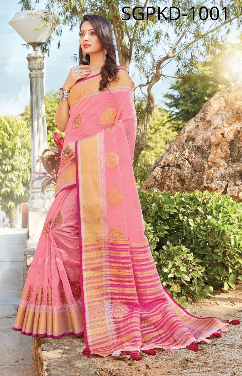 Sangam Pankhudi Vol 2 Linen Cotton Saris Buy Online Shopping In India