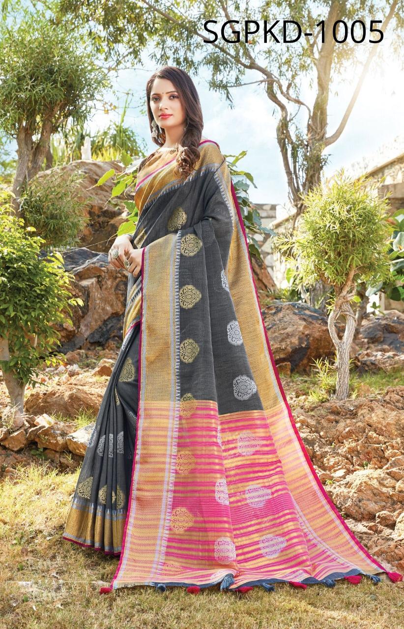 Sangam Pankhudi Vol 2 Linen Cotton Saris Buy Online Shopping In India