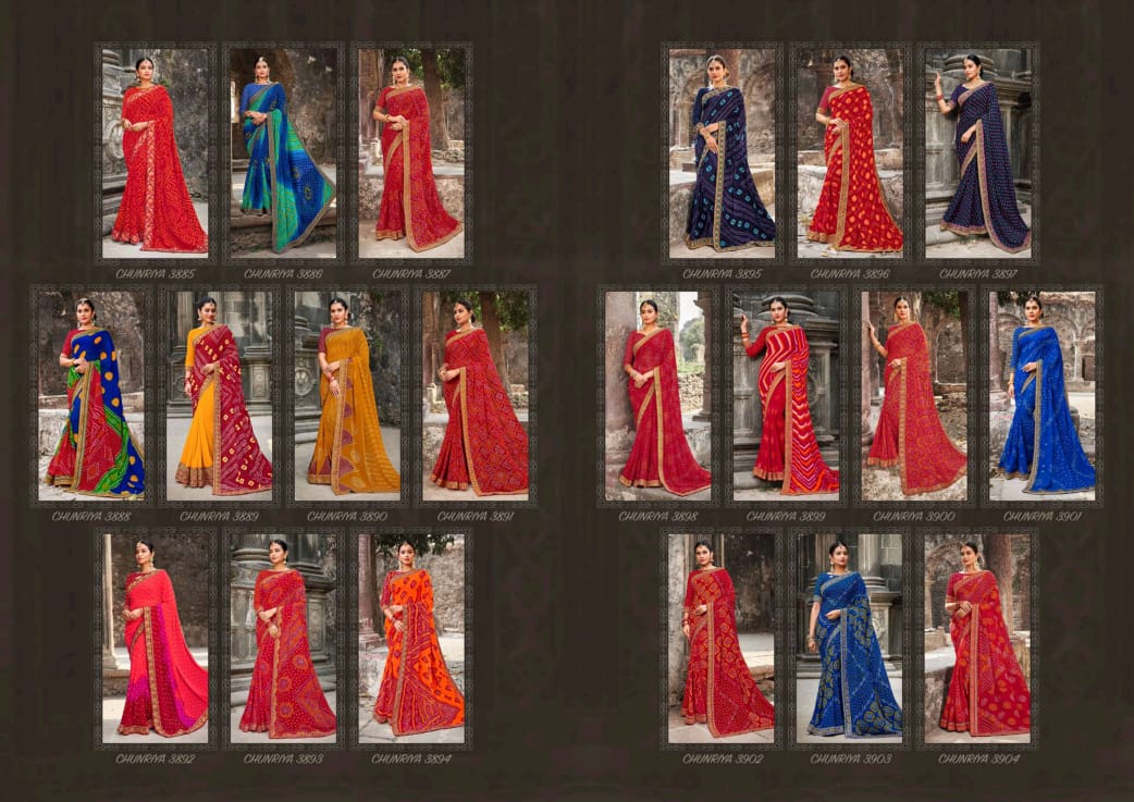 Seymore Chunariya Vol 9 Georgette Exclusive New Design Print Heavy Saree Collections