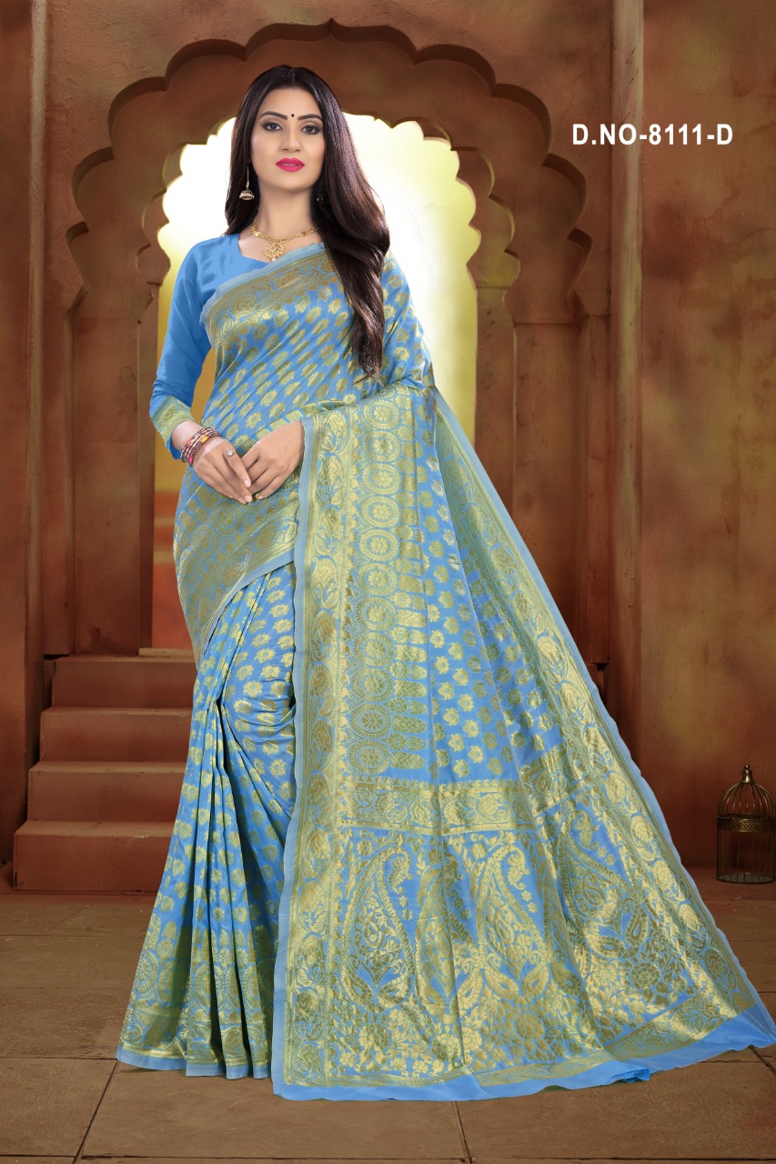 Sitka Launch Taal 8111 Jacquard Silk Exclusive Saree Catalogs Collections In India
