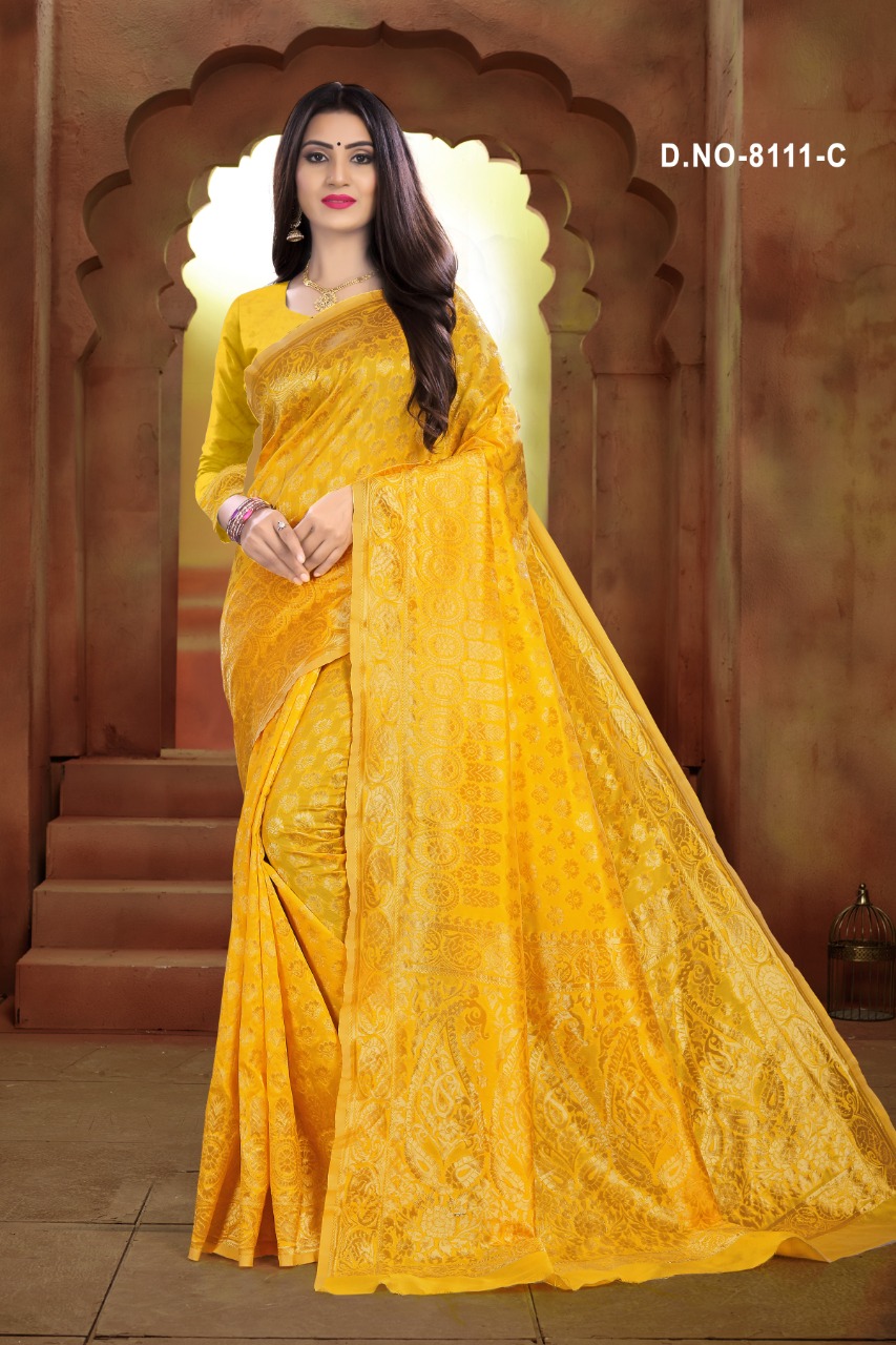 Sitka Launch Taal 8111 Jacquard Silk Exclusive Saree Catalogs Collections In India